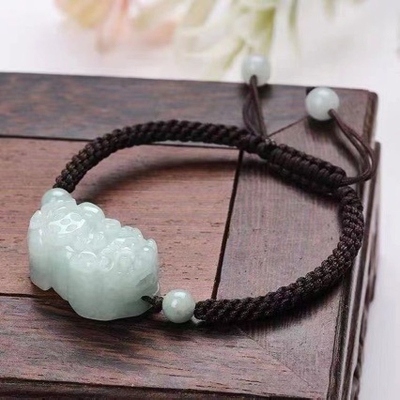Jewelry & Watches Review - 남녀공용 천연 비취 A급 픽시우 팔찌,