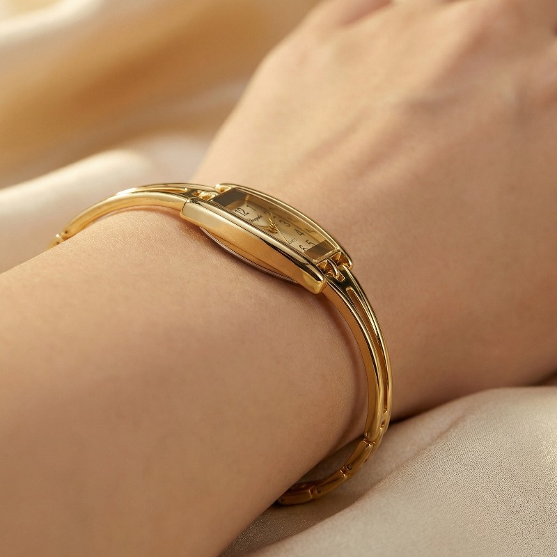 Jewelry Watches Vintage - 럭셔리 여성용 시계 패션 직사각형 합금