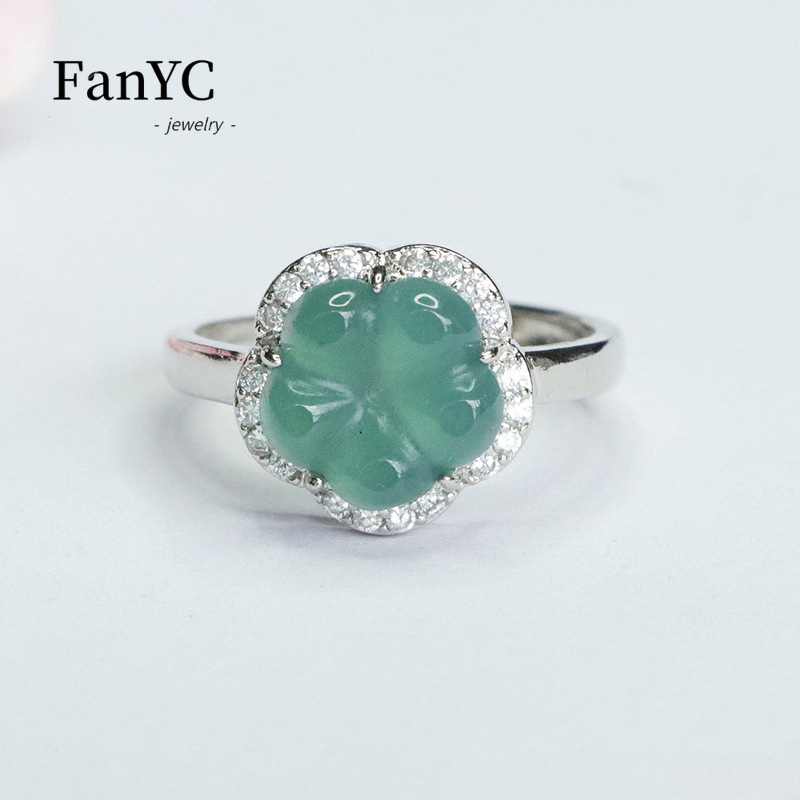 Luxury Gifts Jewelry & Watches Namfleg Mostar - 천연 A-상품 경옥 푸른 물 꽃