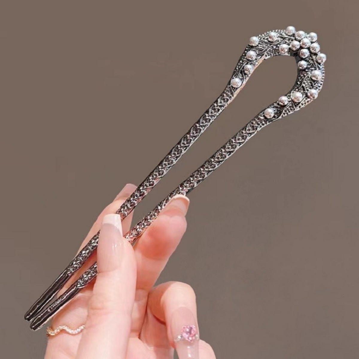 Shop Jewelry & Watches Near Me - 여성을위한 새로운 진주 U 모양의 머리핀