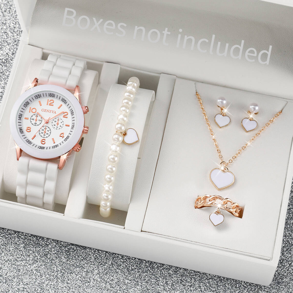 Jewelry Watches For Kids - 5/6PCS 패션 여성 시계 쥬얼리 세트