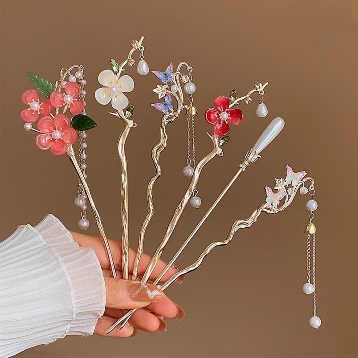 Shop Jewelry & Watches Near Me - 2025 여성을위한 새로운 꽃 머리핀 우아한