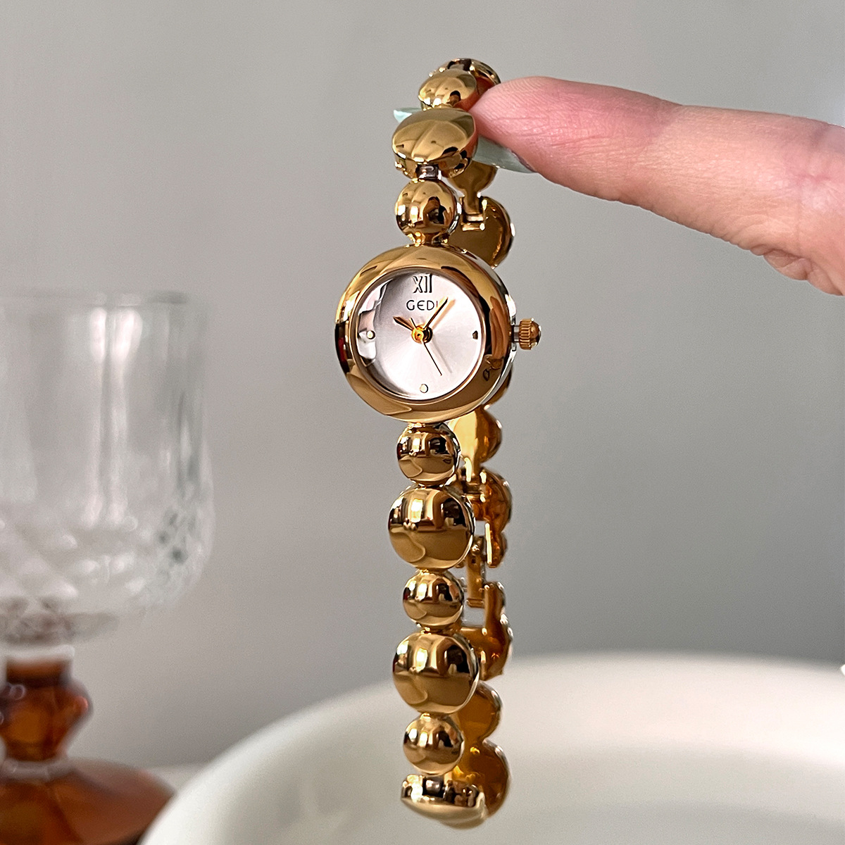 Jewelry Watches Vintage - 여성용 시계 라이트 럭셔리 패션 라운드
