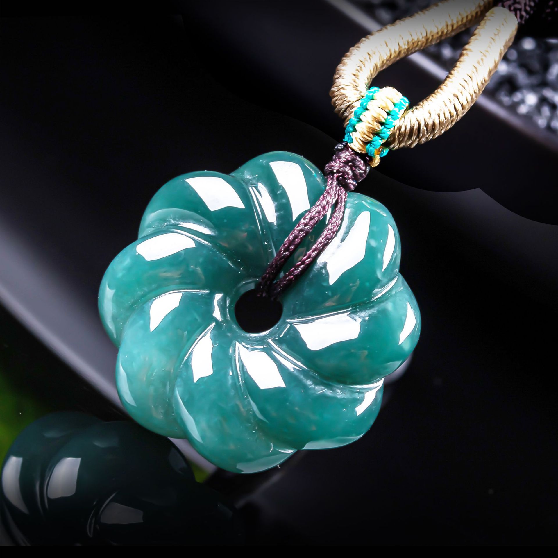 천연 버마산 비취 꽃 모양 펜던트 목걸이 액세서리 보석 - Jewelry & Watches Review 리뷰 및 가격