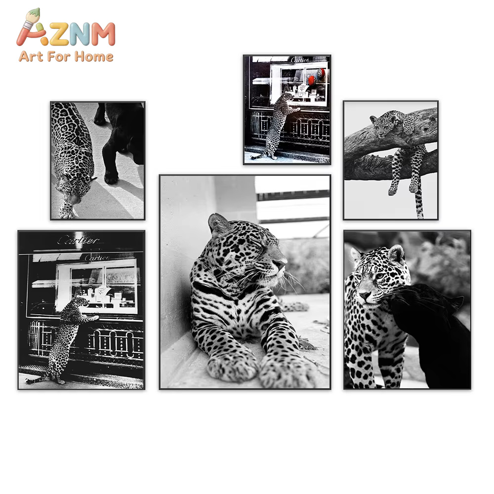 AZNM 쥬얼리 숍 레오파드 포스터 캔버스 페인팅 벽  - Shop Jewelry & Watches Near Me 리뷰 및 가격