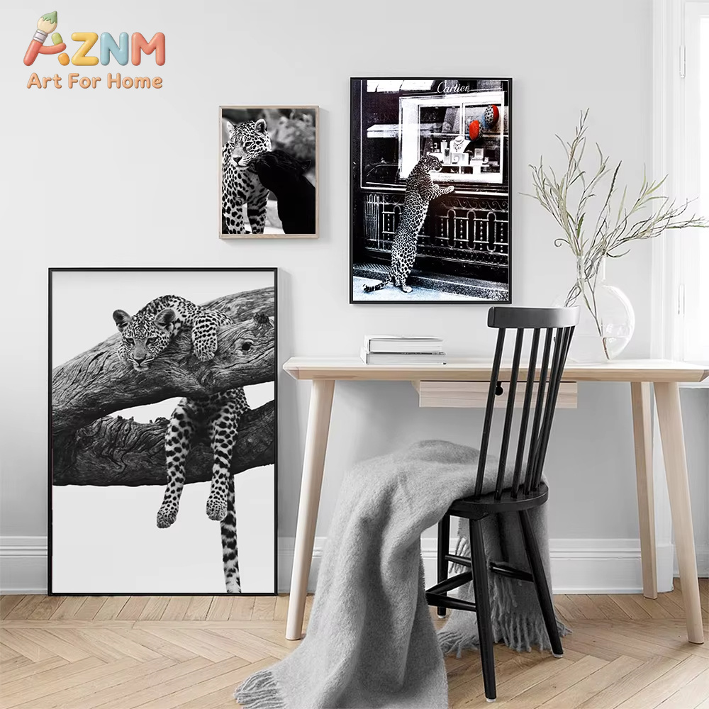 AZNM 쥬얼리 숍 레오파드 포스터 캔버스 페인팅 벽  - Shop Jewelry & Watches Near Me 리뷰 및 가격