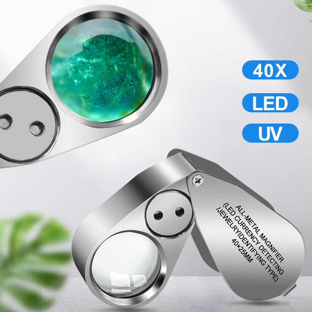 40배 고화질 접이식 돋보기 LED 조명 휴대용 루페  - Collectors Coins Jewelry & Watches Of Smithtown Photos 리뷰 및 가격