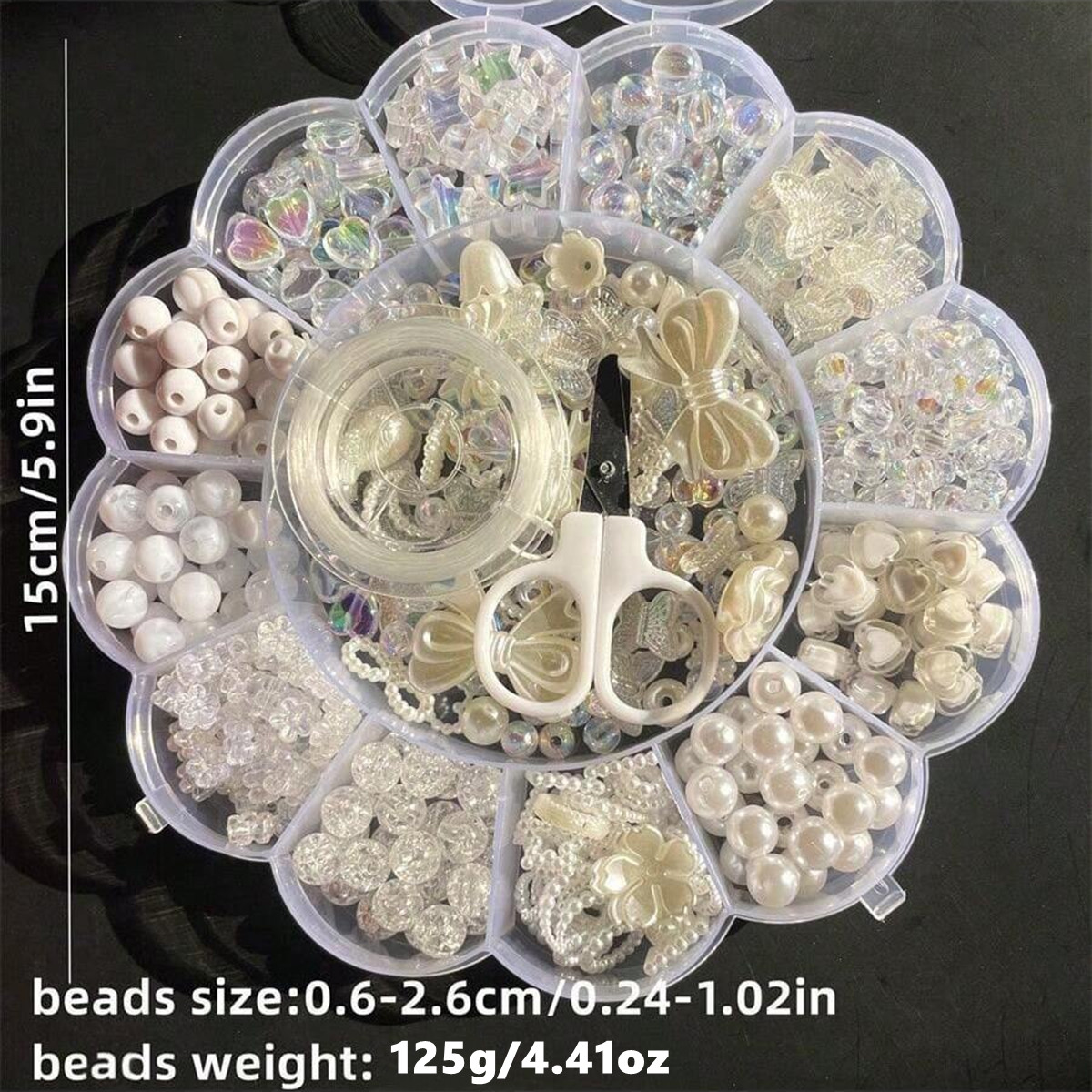 2세트/1세트 13칸 아크릴 꽃 모양 비즈 박스 핑크  - Fine Jewelry & Watches Photos 리뷰 및 가격