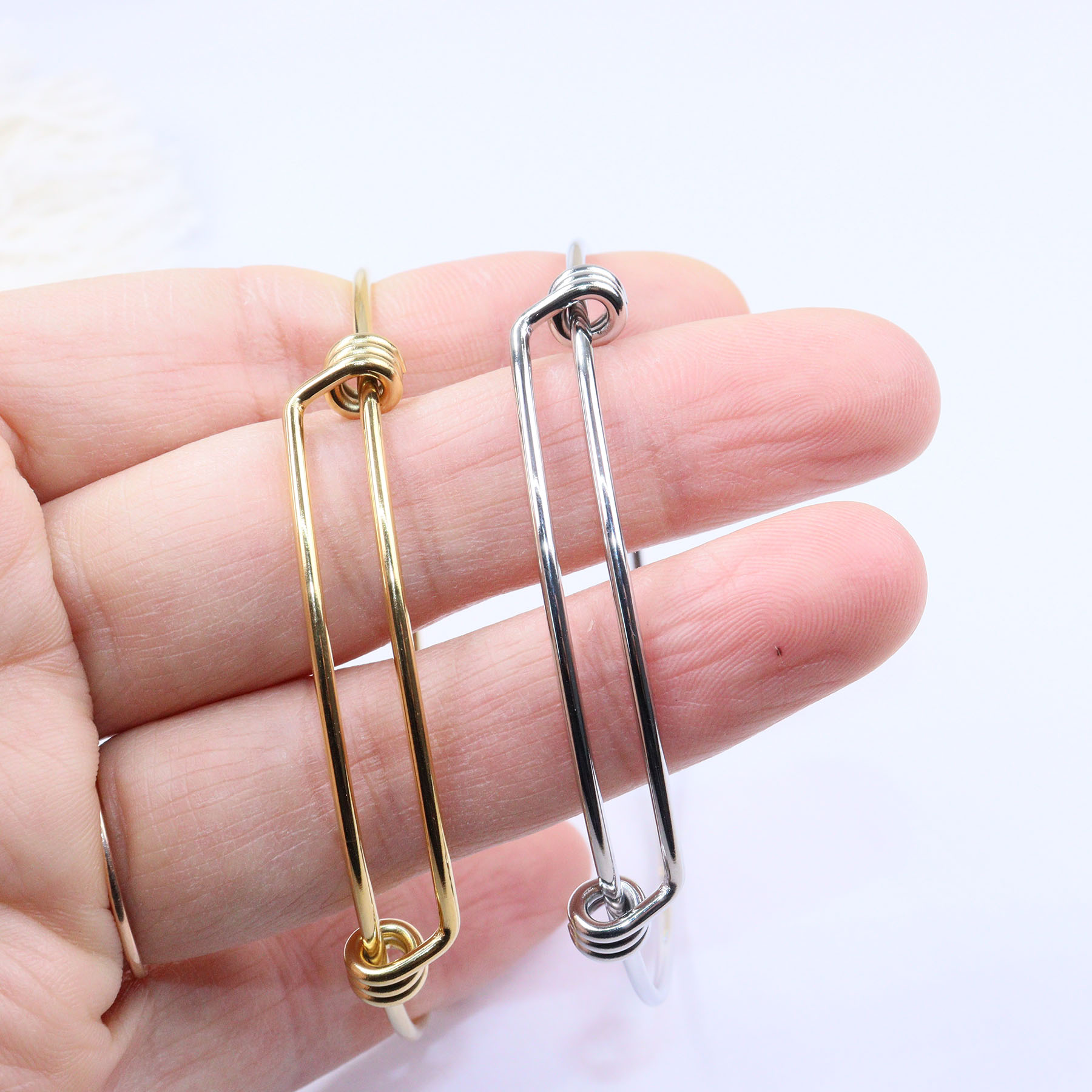 3pcs 스테인레스 스틸 조절 팔찌 Fadeless V - Fine Jewelry & Watches Photos 리뷰 및 가격