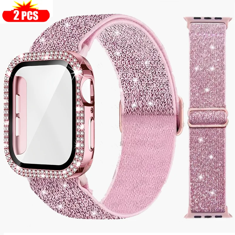 Apple Watch 용 밴드 + 케이스 45mm 41 - Jewelry Smart Watches 리뷰 및 가격