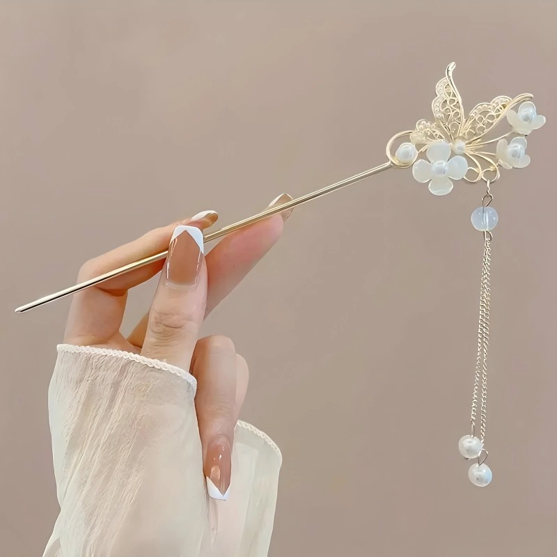 1/6pcs 우아한 중국 스타일 태슬 헤어 스틱 전통  - Shop Jewelry & Watches Near Me 리뷰 및 가격