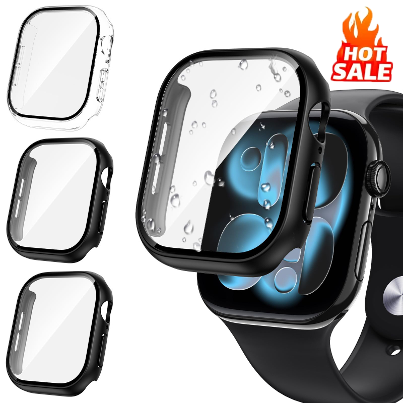3pcs 유리 + 커버 애플 워치 케이스 46-42-4 - Jewelry Smart Watches 리뷰 및 가격