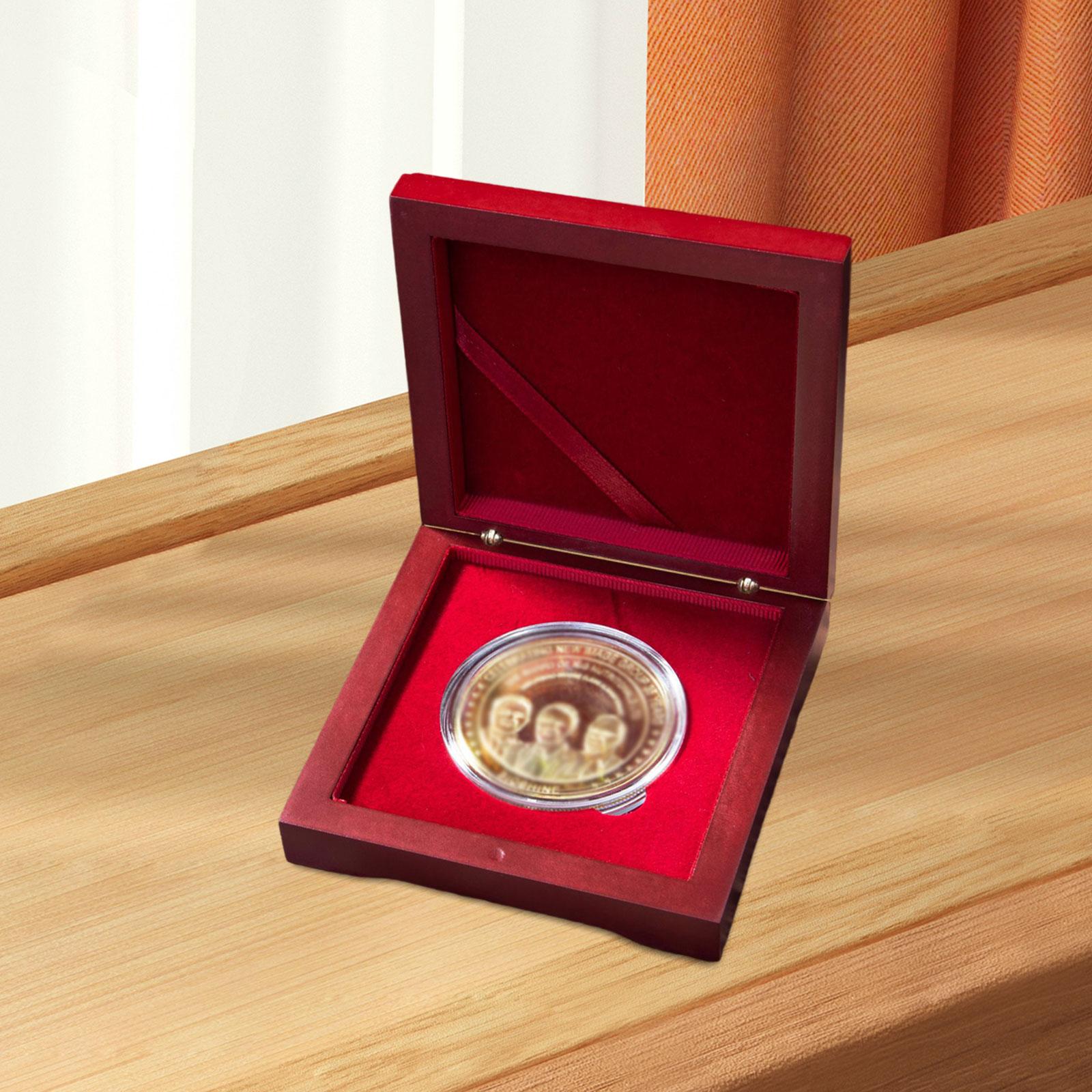 메달 발표 상자 동전 홀더 나무 동전 보관 상자 수집가 - Collectors Coins Jewelry & Watches Of Smithtown Photos 리뷰 및 가격