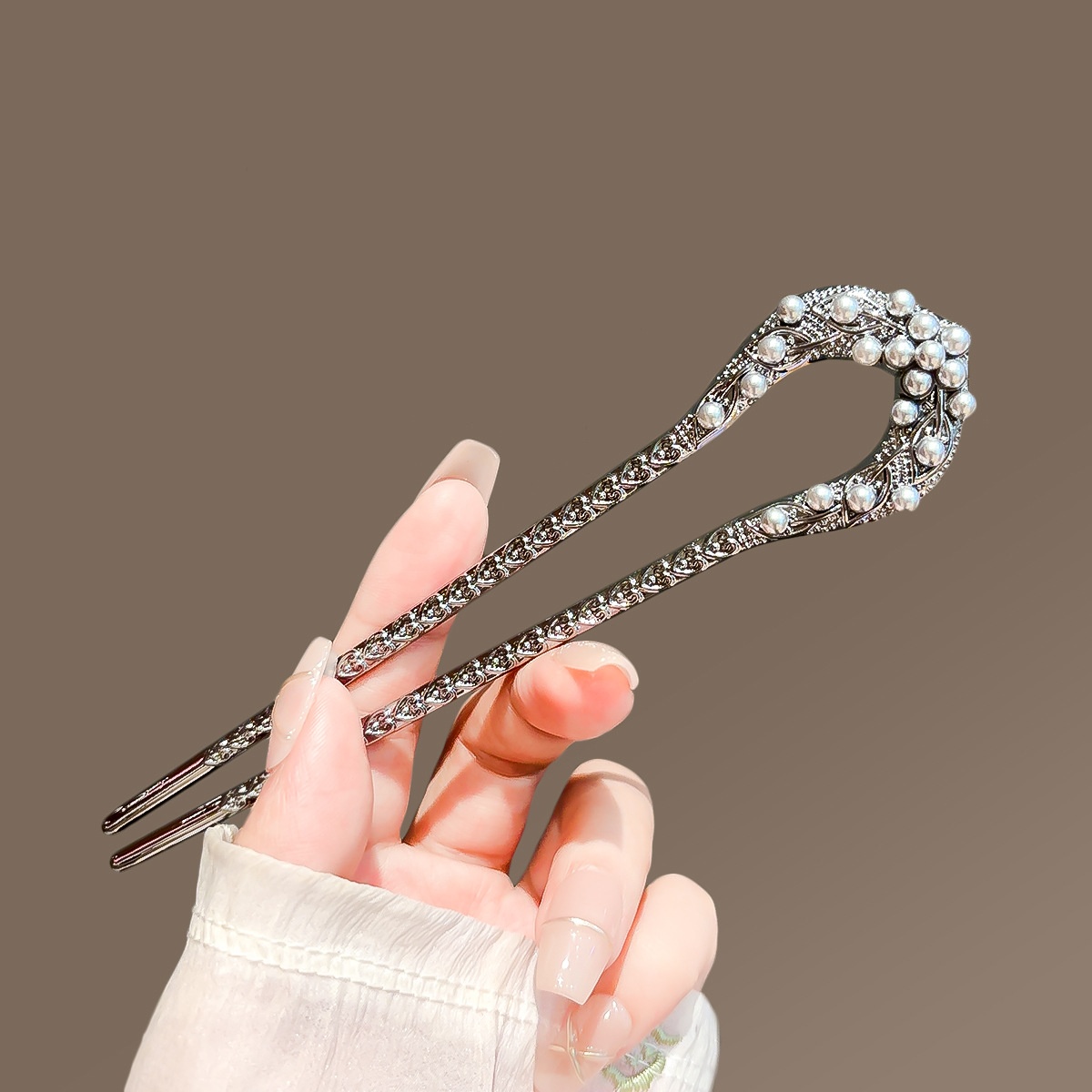여성을위한 새로운 진주 U 모양의 머리핀 우아한 총 블 - Shop Jewelry & Watches Near Me 리뷰 및 가격