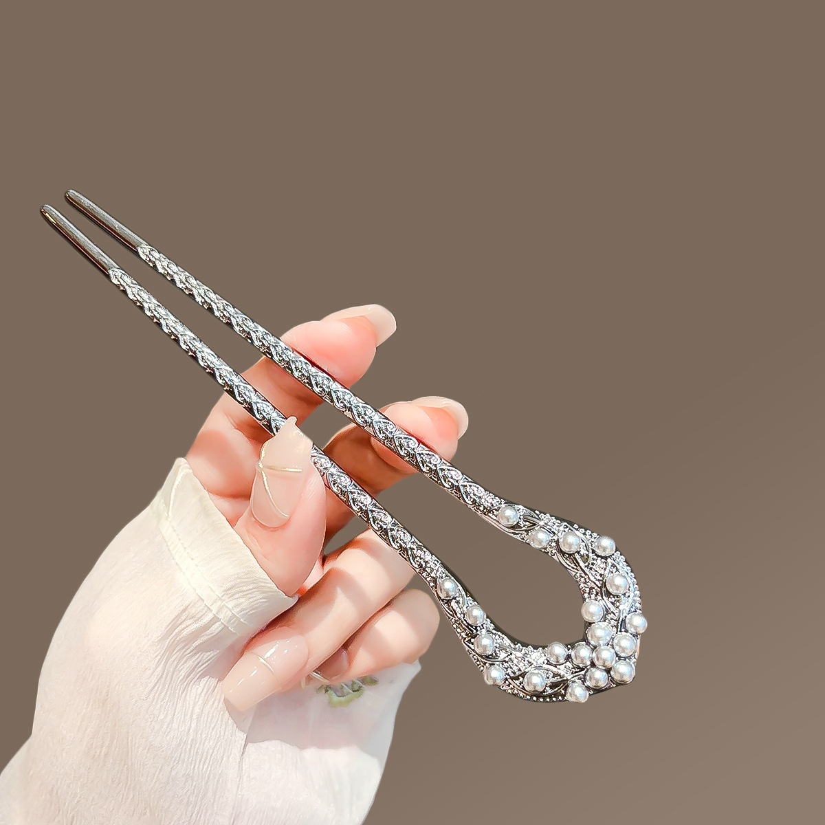 여성을위한 새로운 진주 U 모양의 머리핀 우아한 총 블 - Shop Jewelry & Watches Near Me 리뷰 및 가격