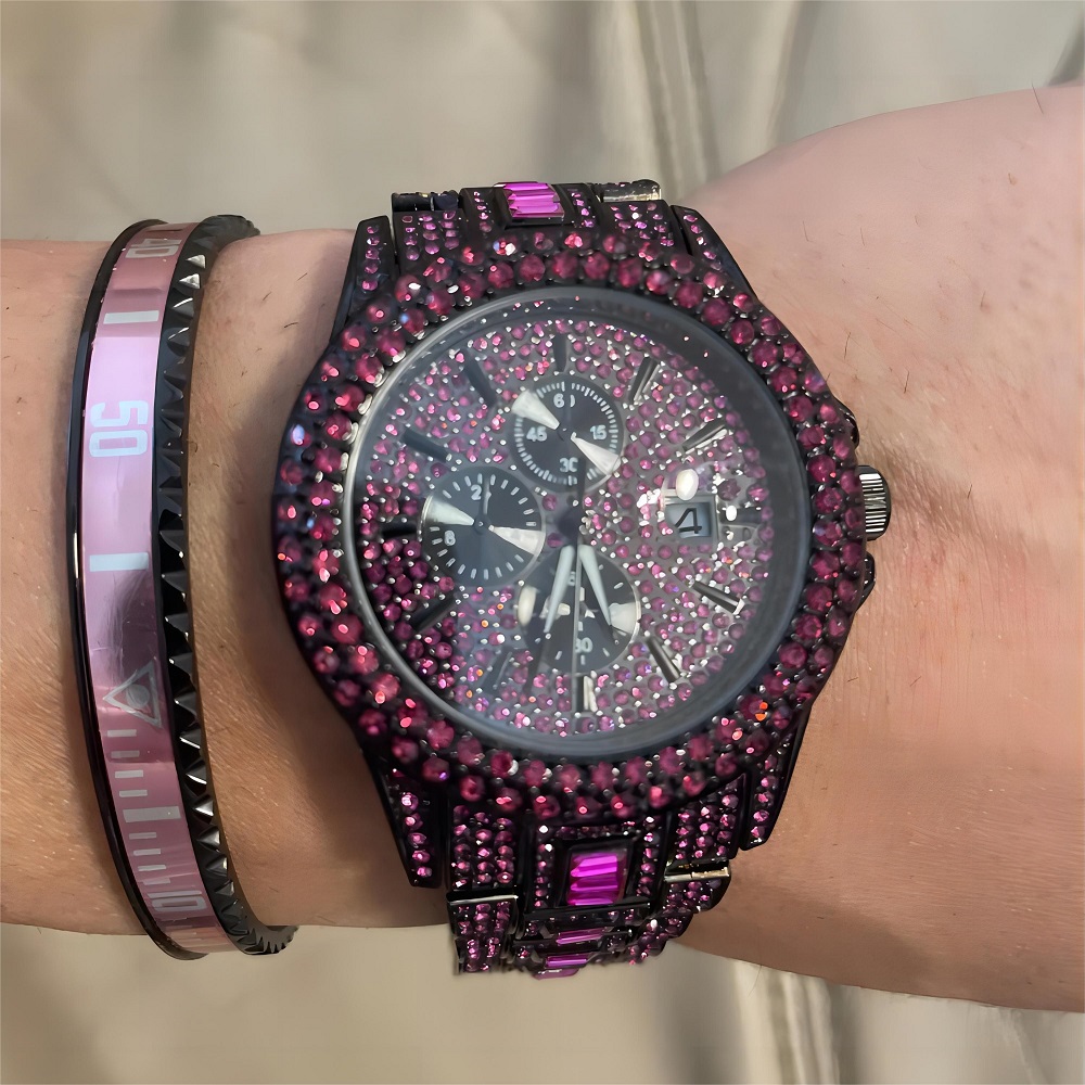 남자를위한 뜨거운 판매 레드 아이스 시계 패션 브랜드  - Jewelry Watches Brands 리뷰 및 가격