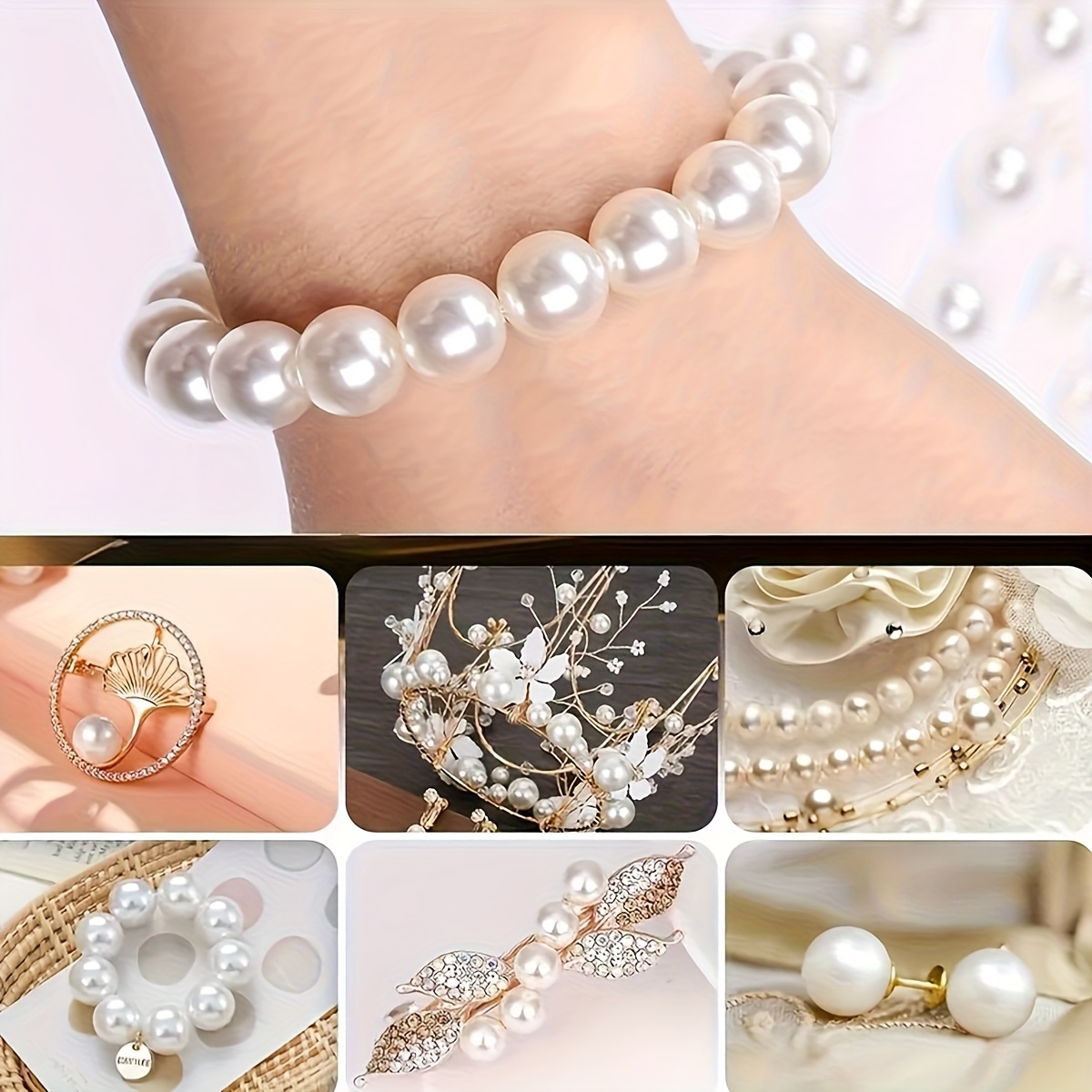 1388개 4/6/8/10mm 검정, 흰색, 파란색,  - Fine Jewelry & Watches Photos 리뷰 및 가격