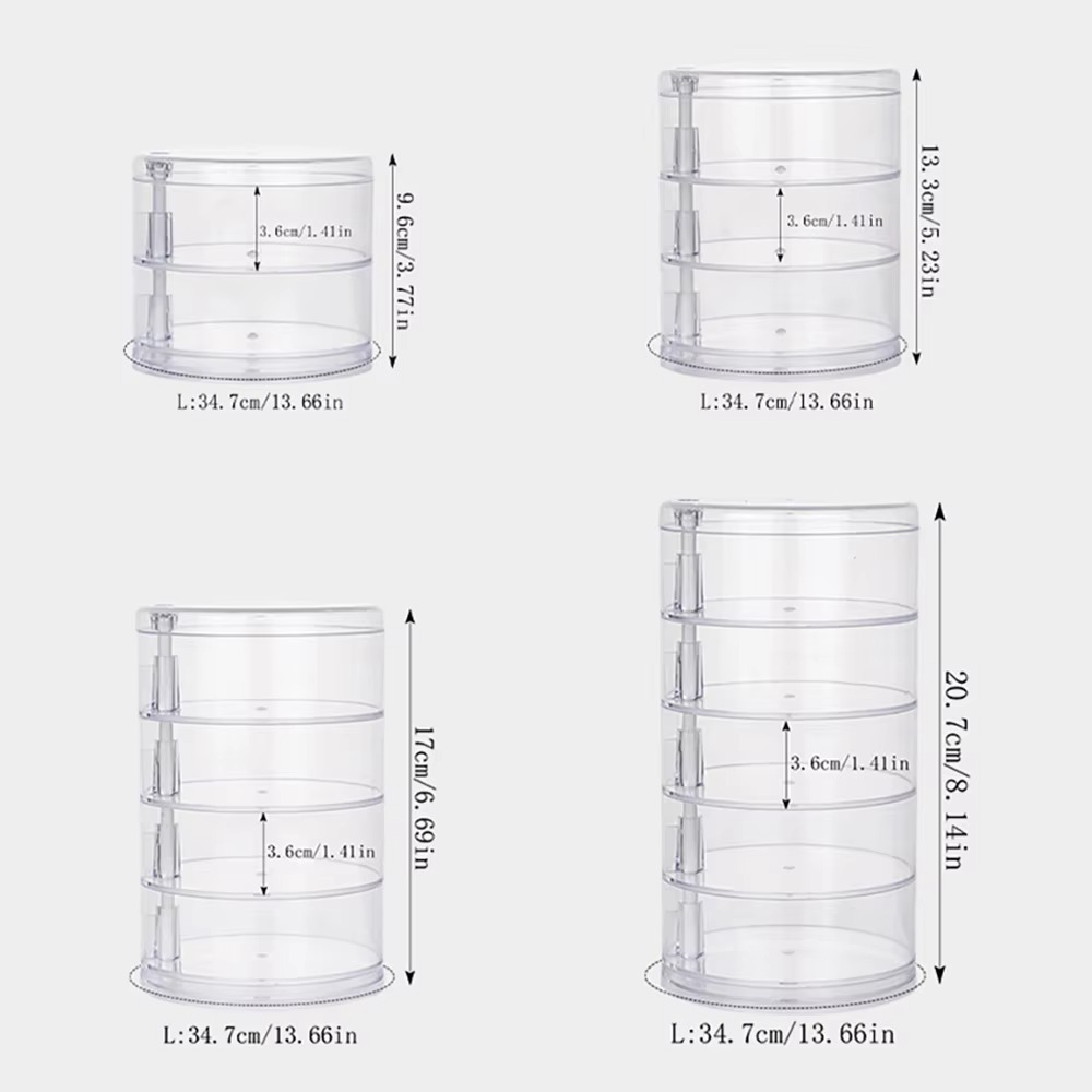 360도 회전하는 쥬얼리 정리함 투명 플라스틱 보관함  - Shop Jewelry & Watches Near Me 리뷰 및 가격