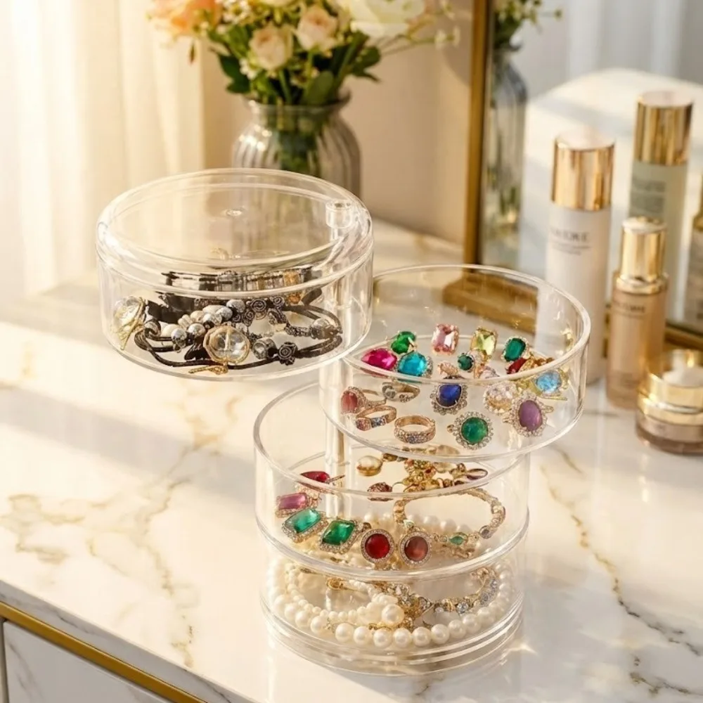 360도 회전하는 쥬얼리 정리함 투명 플라스틱 보관함  - Shop Jewelry & Watches Near Me 리뷰 및 가격