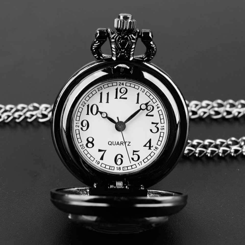 귀여운 카와이 고양이 그래픽 유리 돔 석영 주머니 시계 - Jewelry Watches For Kids 리뷰 및 가격
