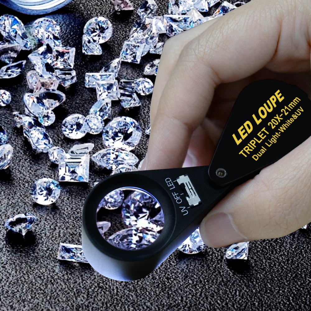 20배율 보석 루페 21mm 듀얼 라이트 화이트 및 U - Collectors Coins Jewelry & Watches Of Smithtown Photos 리뷰 및 가격