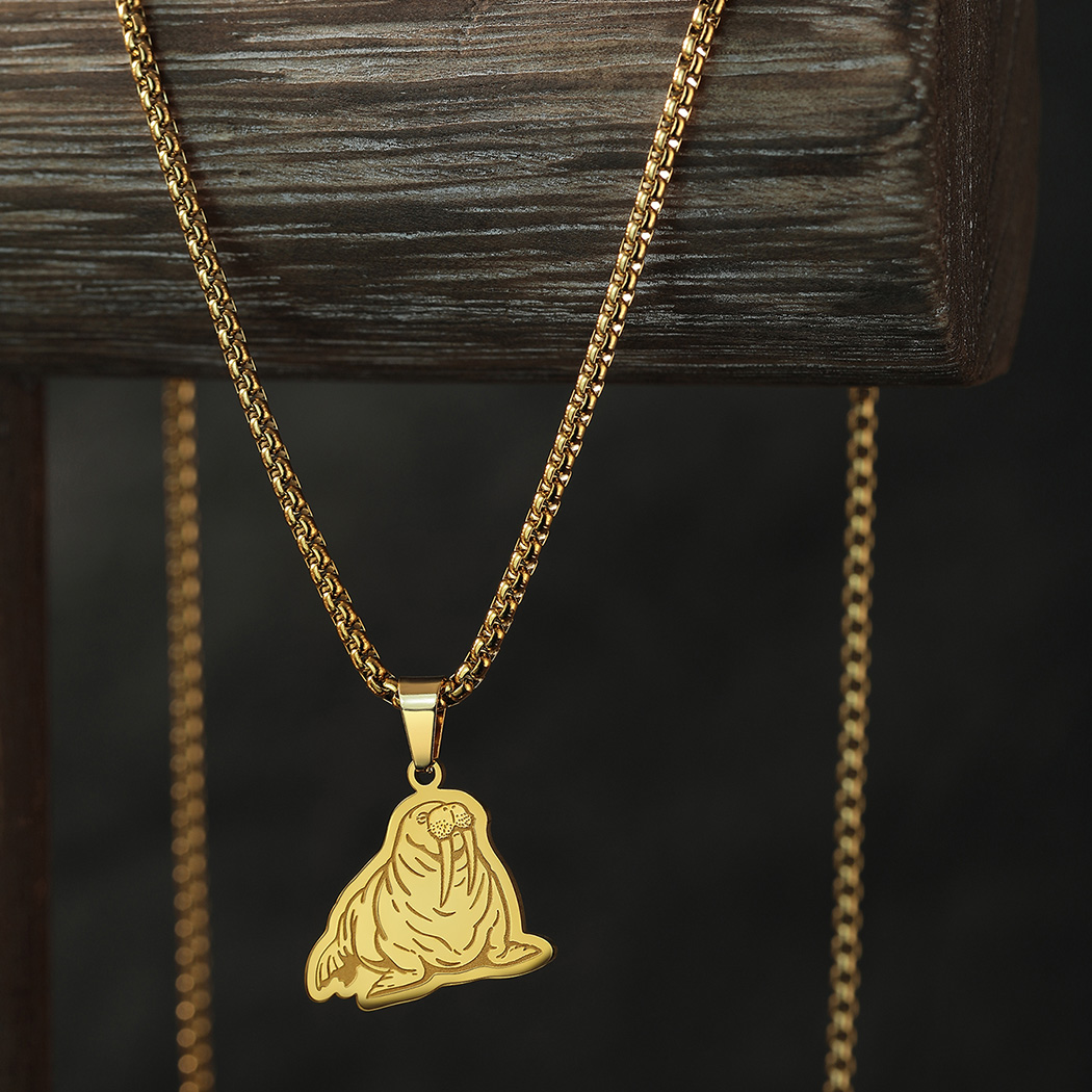 Kinitial 통통한 태평양 해마 목걸이, 스테인레스 - Pacific Jewelry & Watches Los Angeles 리뷰 및 가격