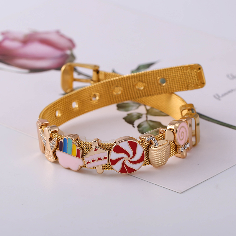 골드 컬러 스테인레스 스틸 스트랩 메쉬 팔찌 여성용 롤 - Jewelry Watches For Kids 리뷰 및 가격
