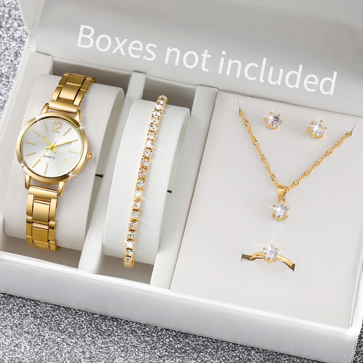 5/6PCS 패션 여성 시계 쥬얼리 세트 여성을위한 럭 - Jewelry Watches For Kids 리뷰 및 가격